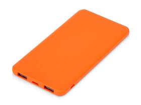 Подарочный набор c блокнотом С2, ручкой и повербанком 5000 mAh, оранжевый №4
