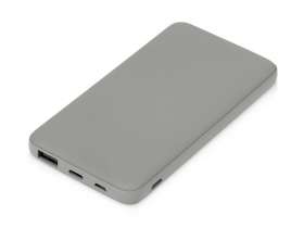 Подарочный набор c пластиковой ручкой, повербанком С2, 10000 mAh, серый №3
