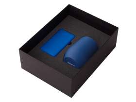 Подарочный набор с термокружкой и повербанком С1, 5000 mAh, синий №2