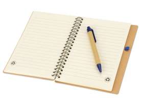 Блокнот Priestly с ручкой, синий №3