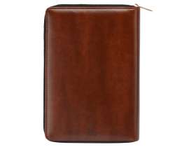 Бизнес-блокнот на молнии А5 Fabrizio, 80 листов,  коричневый №4