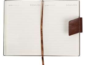 Бизнес блокнот А5 Monoi с клапаном, твердая обложка, 128 листов, коричневый №5