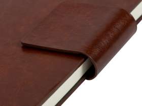 Бизнес блокнот А5 Monoi с клапаном, твердая обложка, 128 листов, коричневый №7