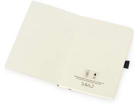 Блокнот Sevilia Soft, гибкая обложка из крафта A5, 80 листов, крафтовый/черный №2