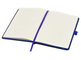 Блокнот ColorNote Black, твердая обложка A5, 80 листов, черный с синим №2
