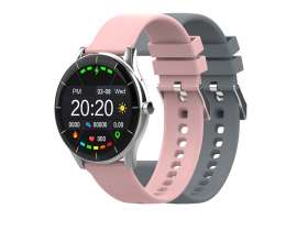 Умные часы HIPER IoT Watch GT, серый/розовый №5