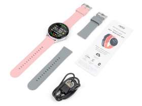 Умные часы HIPER IoT Watch GT, серый/розовый №6