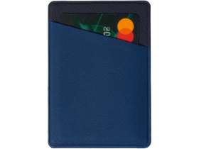 Картхолдер на 3 карты типа бейджа Favor, ярко-синий/темно-синий №4