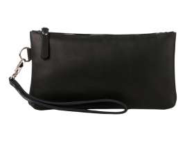 Барсетка кожаная, черный №11