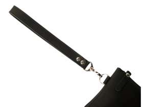 Барсетка кожаная, черный №8