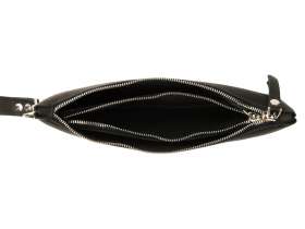 Барсетка кожаная, черный №5