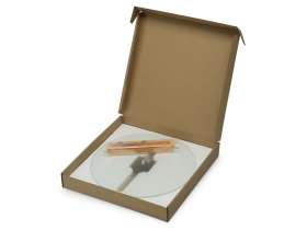 Часы настенные круглые из стекла 28 см Thames (Р) №7