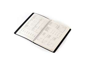 Ежедневник А5 недатированный Milano, коричневый №3