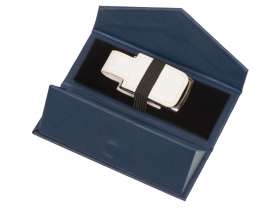 Подарочная коробка для флеш-карт треугольная, синий №2