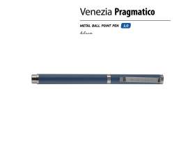 Ручка металлическая шариковая Venezia Pragmatico софт-тач, синий №2