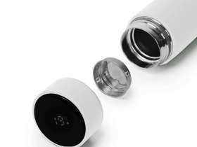 Термос FAMILY MARK LED, soft touch (Белый) №2