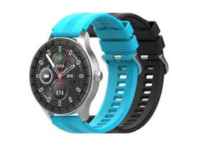 Умные часы HIPER IoT Watch GTR, черный/голубой №5