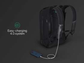 Антикражный рюкзак-трансформер Clickpack Travlo для ноутбука 16, черный №8