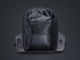 Водостойкий антикражный рюкзак Hipack для ноутбука 15.6, черный №5