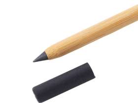 Вечный карандаш и ручка из бамбука Black bamboo, натуральный и черный №4