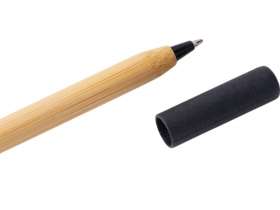 Вечный карандаш и ручка из бамбука Black bamboo, натуральный и черный №5