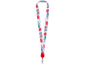 Ланъярд 2 см с ретрактором, красный №3