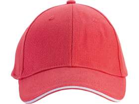 Бейсболка Cancun, красный/белый №2