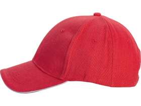 Бейсболка Cancun, красный/белый №3
