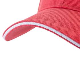 Бейсболка Cancun, красный/белый №5
