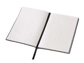 Блокнот из RPET-фетра А5 Felt, гибкая обложка, 80 листов 70 гр/м2 белой бумаги, темно-серый №4