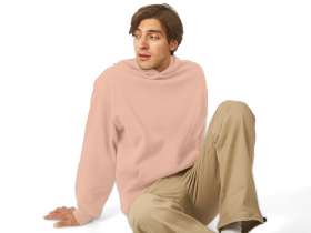 Толстовка с капюшоном оверсайз Berlin унисекс, лосось №11