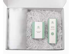 Подарочный набор White light 2.0 с пледом, диффузором, насыпной свечой №3