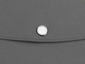 Органайзер для документов на кнопке с отделением для купюр и ручки, упаковка в индивидуальный пакет, серый №3