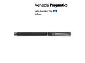 Ручка металлическая шариковая Venezia Pragmatico софт-тач,черный №2