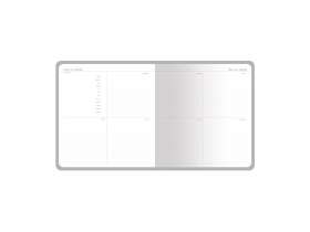 Еженедельник с каменной бумагой А5+ Carrara, красный №8