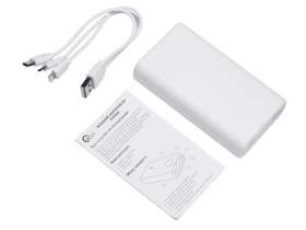 Внешний беспроводной аккумулятор 2-в-1 с функцией зарядки Apple Watch, QC/PD AtomIQ, 10000 мАч, белый №9