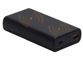 Внешний беспроводной аккумулятор 2-в-1 с функцией зарядки Apple Watch, QC/PD AtomIQ, 10000 мАч, черный №11