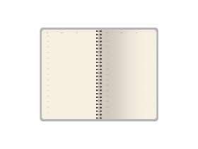 Ежедневник недатированный А5 Alba, оранжевый №8