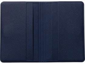 Футляр-книжка на 4-е карты с RFID Favor, темно-синий №3