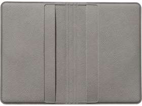 Футляр-книжка на 4-е карты с RFID Favor, серый №3