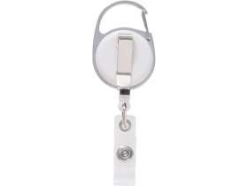 Бейдж с рулеткой-карабин Favor, белый №5