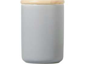 Кружка с ручкой и крышкой из каучукового дерева Jeny, серый №4