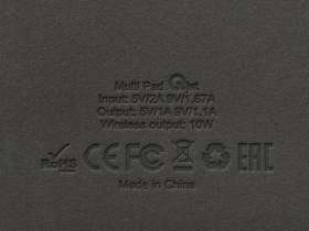 Многофункциональный коврик для мыши Multi Pad с беспроводной зарядкой и LCD экраном, 10 Вт, серый №5