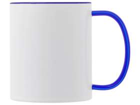 Керамическая кружка со стеклянной ручкой для сублимации Charm, синий №2
