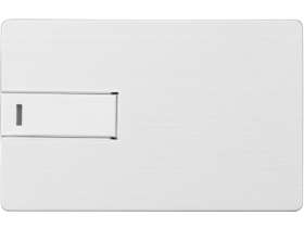 Флеш-карта USB 2.0 16 Gb в виде металлической карты Card Metal, серебристый №3