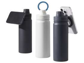 Вакуумная термобутылка с magsafe-держателем INSIDER, 600 мл, синий №4