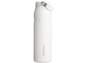 Бутылка для воды объемом 1,06 литра с откидной трубочкой Stanley IceFlow™ 2.0 - Frosted white №2