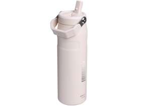 Бутылка для воды объемом 700 мл с откидной трубочкой Stanley IceFlow™ 2.0 - Light pink №4