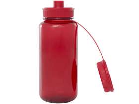 Спортивная бутылка Ryder из переработанного ПЭТ-пластика объемом 900 мл с многофункциональной крышкой, сертифицированная RCS - Красный №4