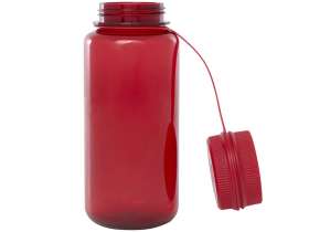 Спортивная бутылка Ryder из переработанного ПЭТ-пластика объемом 900 мл с многофункциональной крышкой, сертифицированная RCS - Красный №5
